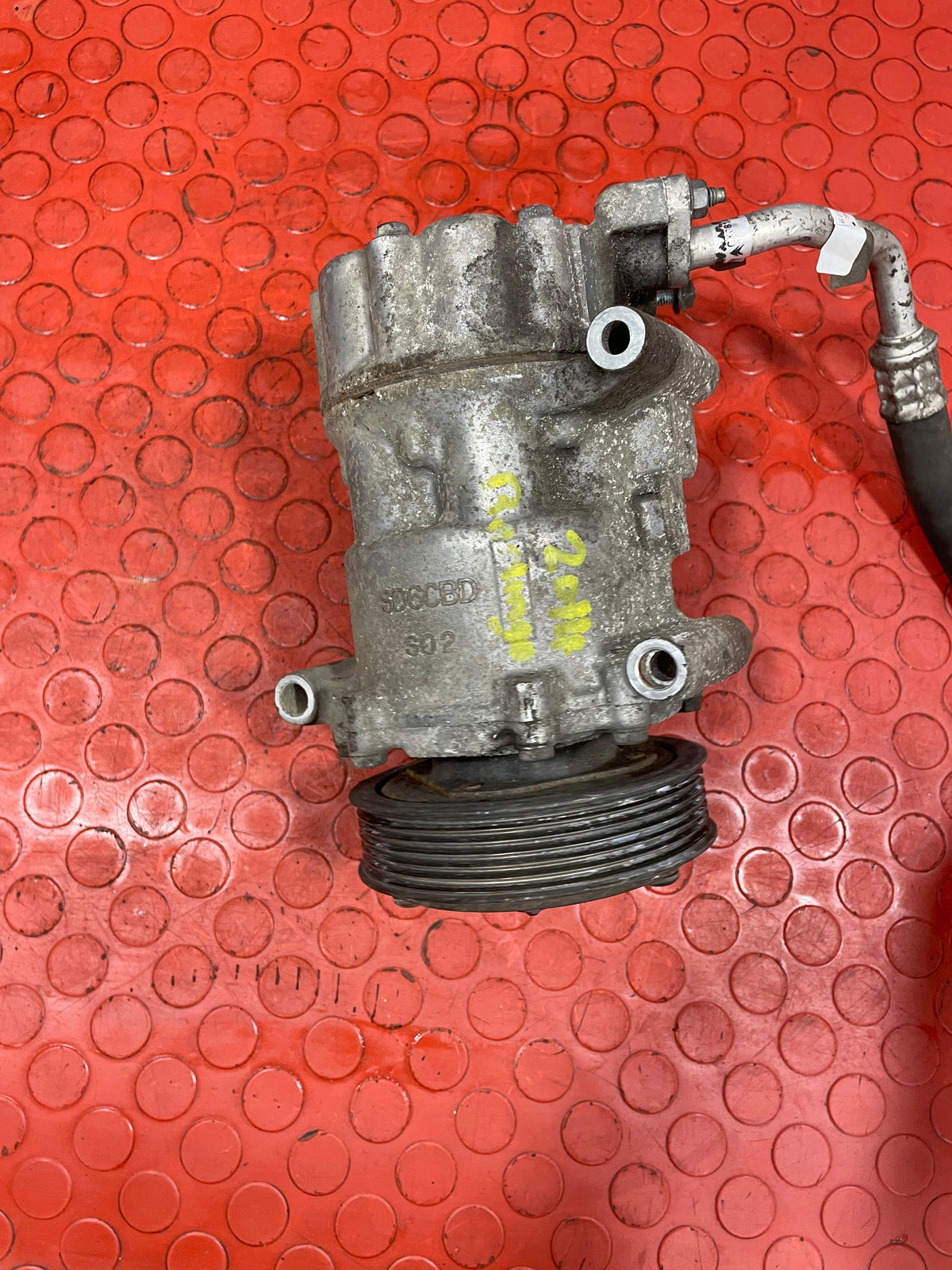 Citroen Berlingo/Peugeot Partner AIR CONDITIONING PUMP W/ HOSE (2Pin) 2011-2018 P/N 9678656080 - 6