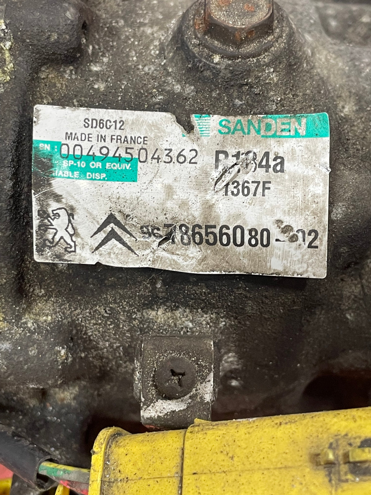 Citroen Berlingo/Peugeot Partner AIR CONDITIONING PUMP (2Pins) 2011-2018 P/N 9678656080 - 14