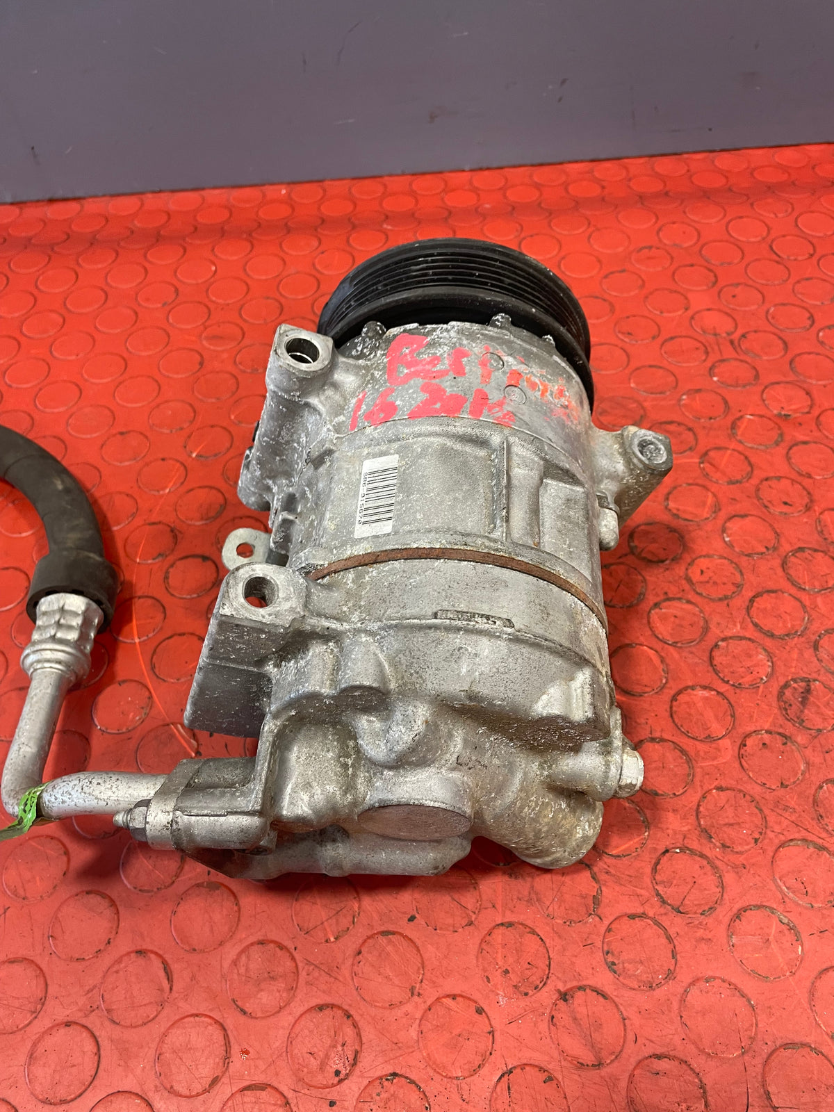 Citroen Berlingo/Peugeot Partner AIR CONDITIONING PUMP (2Pin) (Damaged Pulley) 2008-2016 P/N 9802875780 - 9