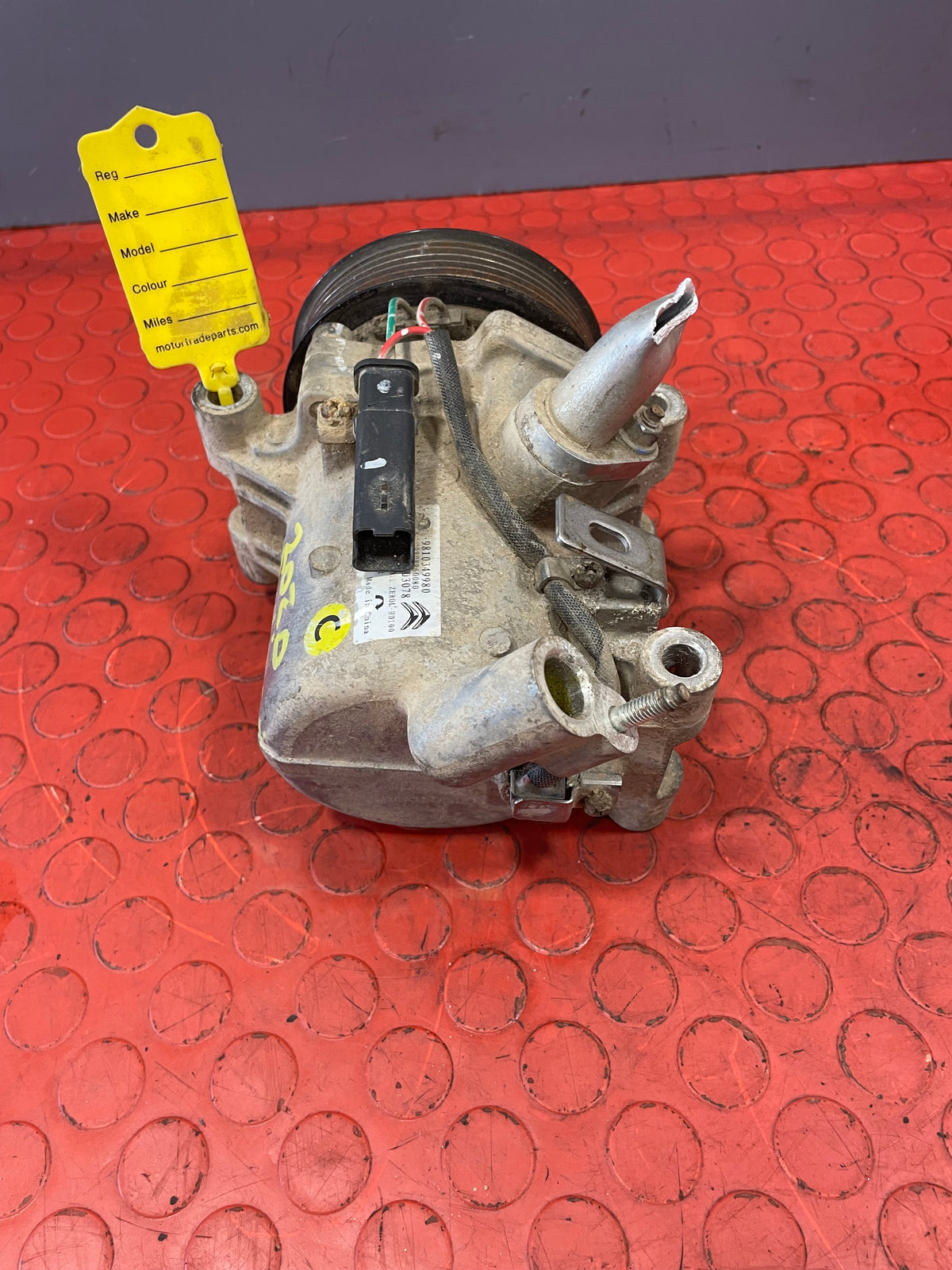 Citroen Berlingo/Peugeot Partner/Vauxhall Combo/Toyota Proace City AIR CONDITIONING PUMP 1.5 2 PIN 2019/2024 P/N 9810349980 - 10