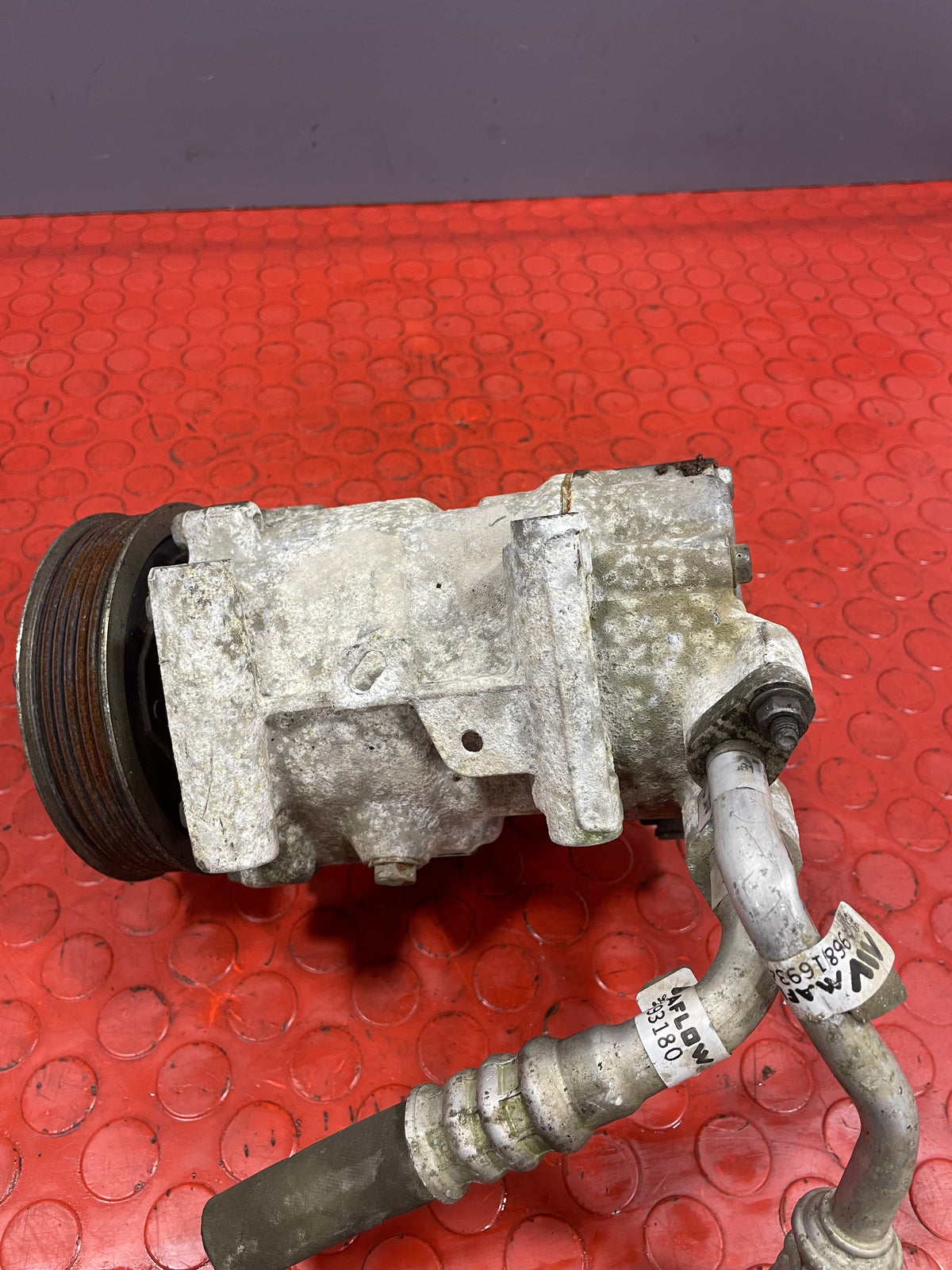 Citroen Berlingo/Peugeot Partner AIR CONDITIONING PUMP W/ HOSE (2Pin) 2011-2018 P/N 9678656080 - 3