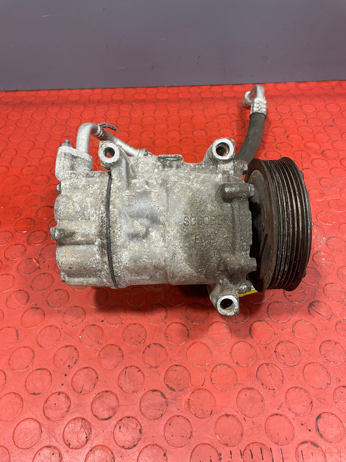 Citroen Berlingo/Peugeot Partner AIR CONDITIONING PUMP W/ HOSE (2Pin) 2011-2018 P/N 9678656080 - 2