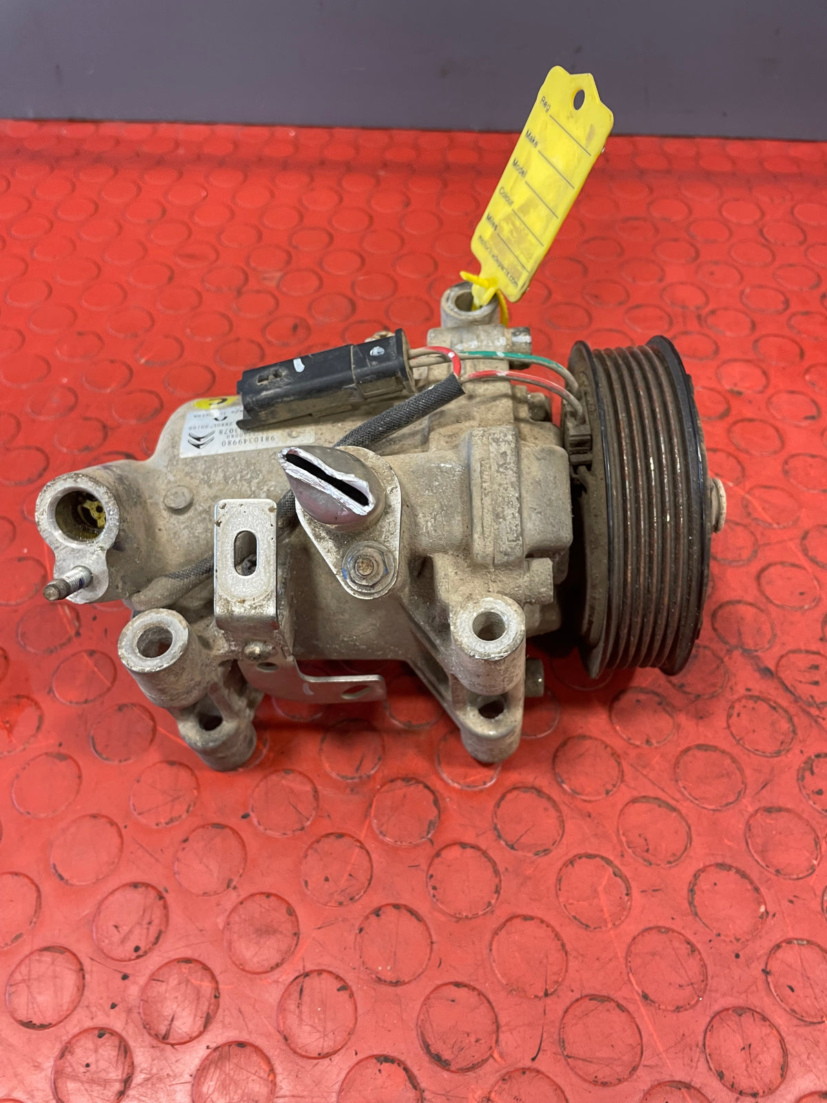 Citroen Berlingo/Peugeot Partner/Vauxhall Combo/Toyota Proace City AIR CONDITIONING PUMP 1.5 2 PIN 2019/2024 P/N 9810349980 - 10