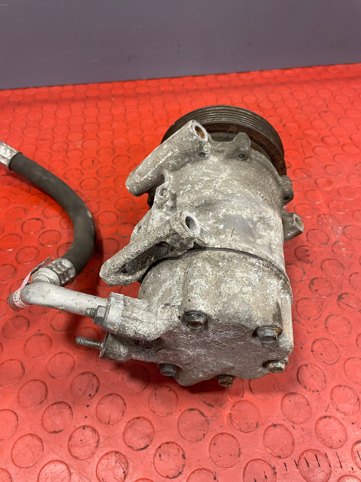 Citroen Berlingo/Peugeot Partner AIR CONDITIONING PUMP W/ HOSE (2Pin) 2011-2018 P/N 9678656080 - 2