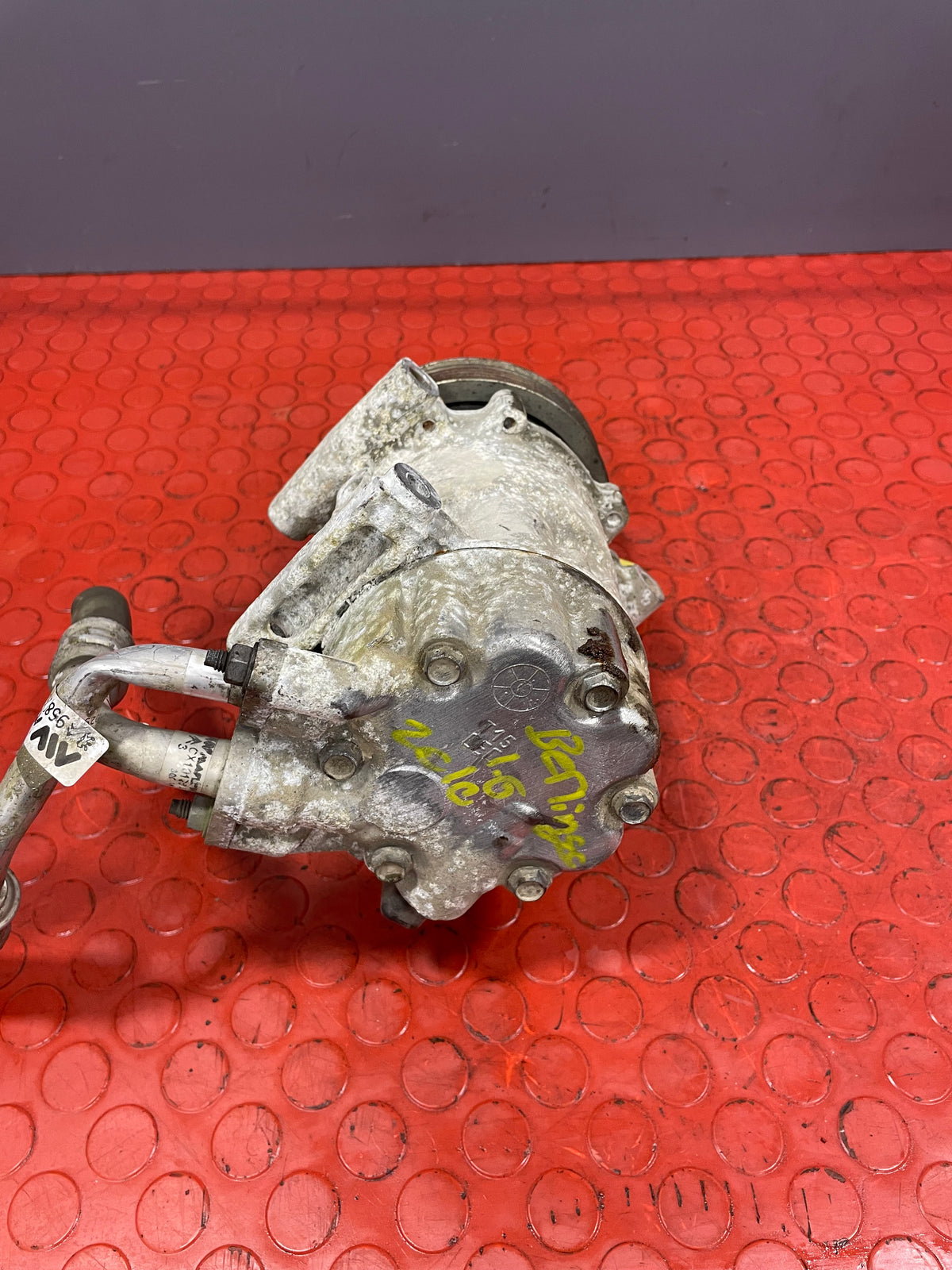 Citroen Berlingo/Peugeot Partner AIR CONDITIONING PUMP W/ HOSE (2Pin) 2011-2018 P/N 9678656080 - 3