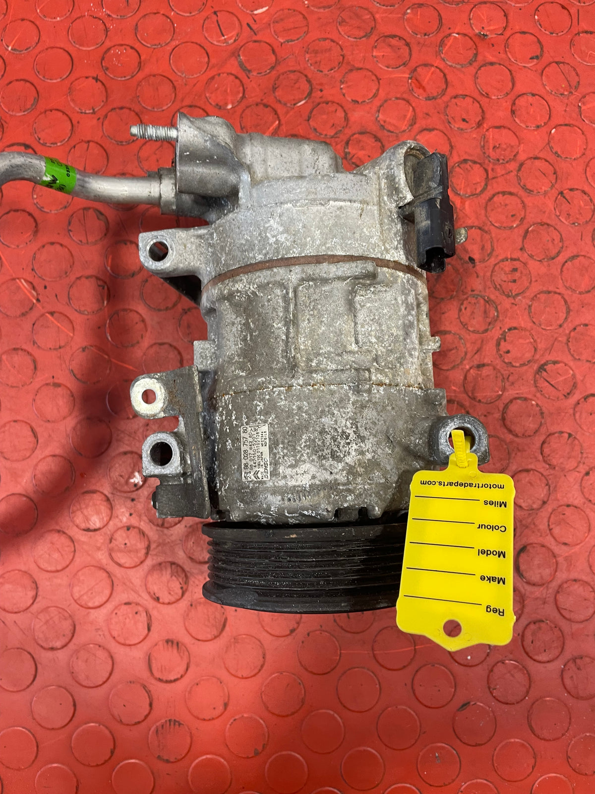 Citroen Berlingo/Peugeot Partner AIR CONDITIONING PUMP (2Pin) (Damaged Pulley) 2008-2016 P/N 9802875780 - 9
