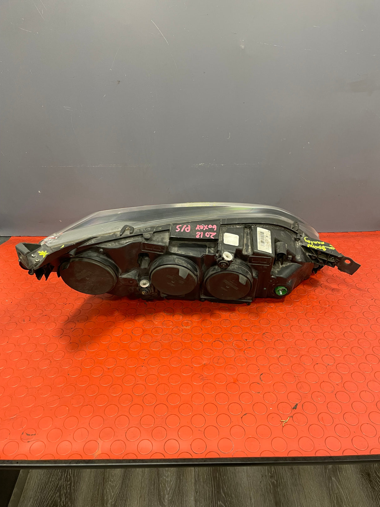 Citroen Relay/Peugeot Boxer/Fiat Ducato HEADLIGHT ASSEMBLY (Repaired Mounting Point) Passenger's Side 2014-2022 P/N 1394429080
