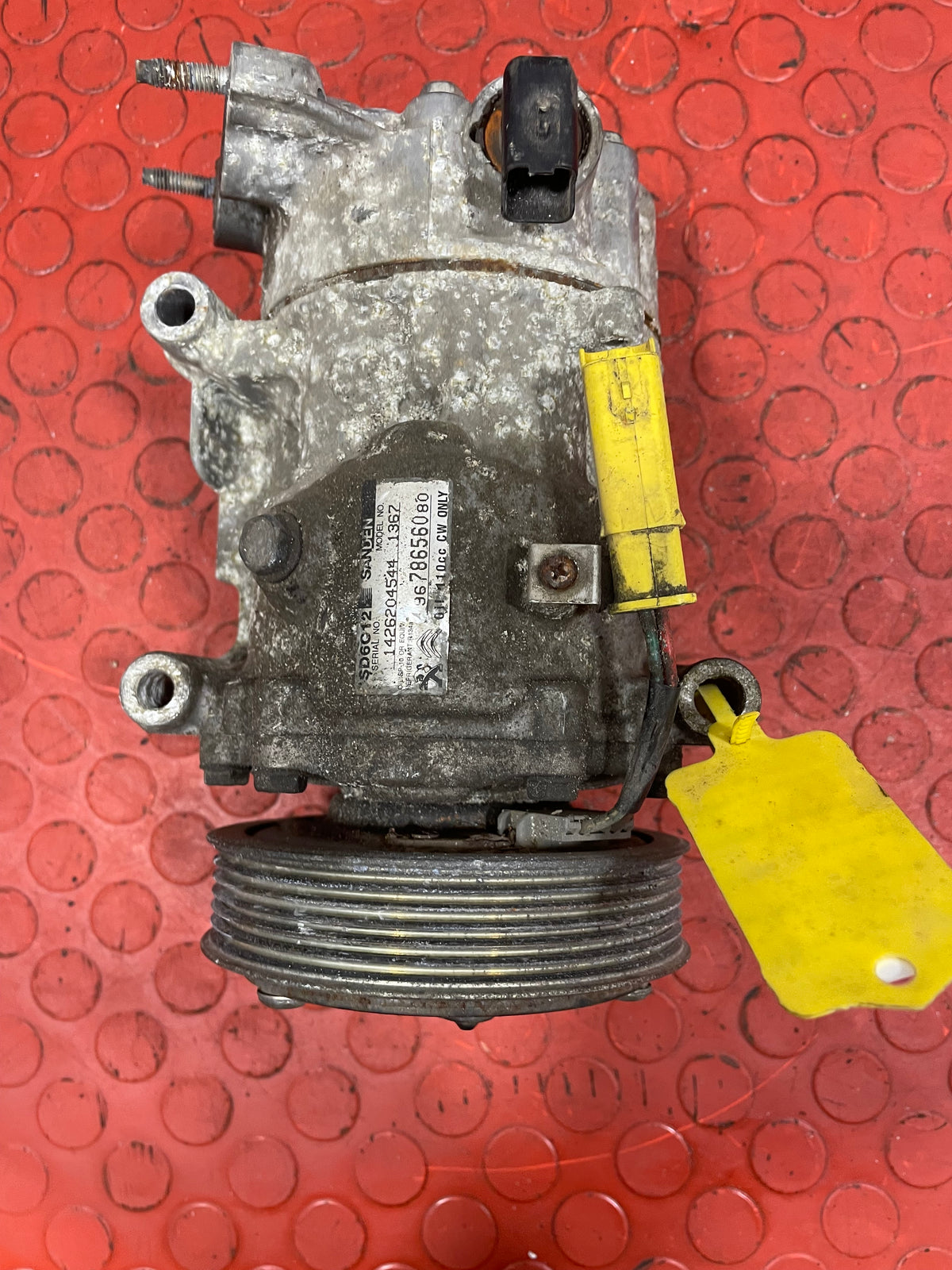 Citroen Berlingo/Peugeot Partner AIR CONDITIONING PUMP (2Pins) 2011-2018 P/N 9678656080 - 11