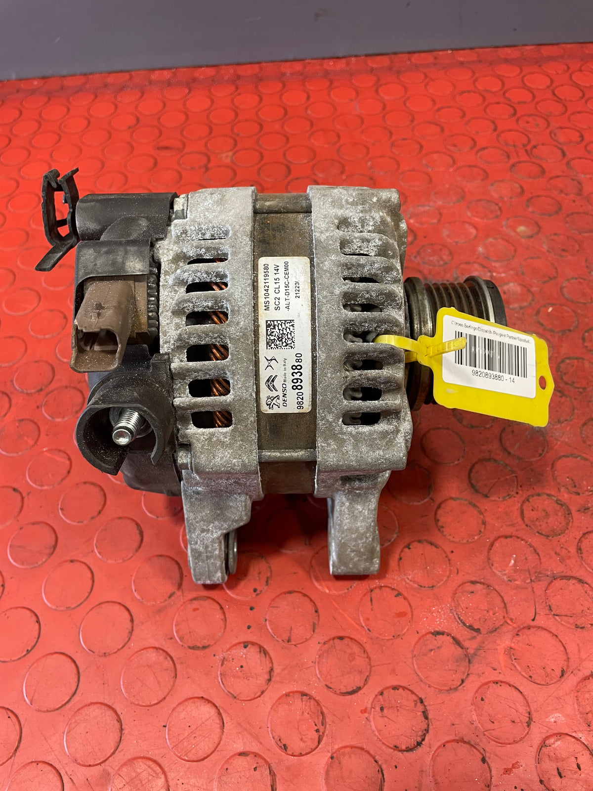 Citroen Berlingo/Dispatch /Peugeot Partner/Vauxhall Combo/Toyota Proace City ALTERNATOR 1.5 2019-2024 P/N 9820893880 - 14