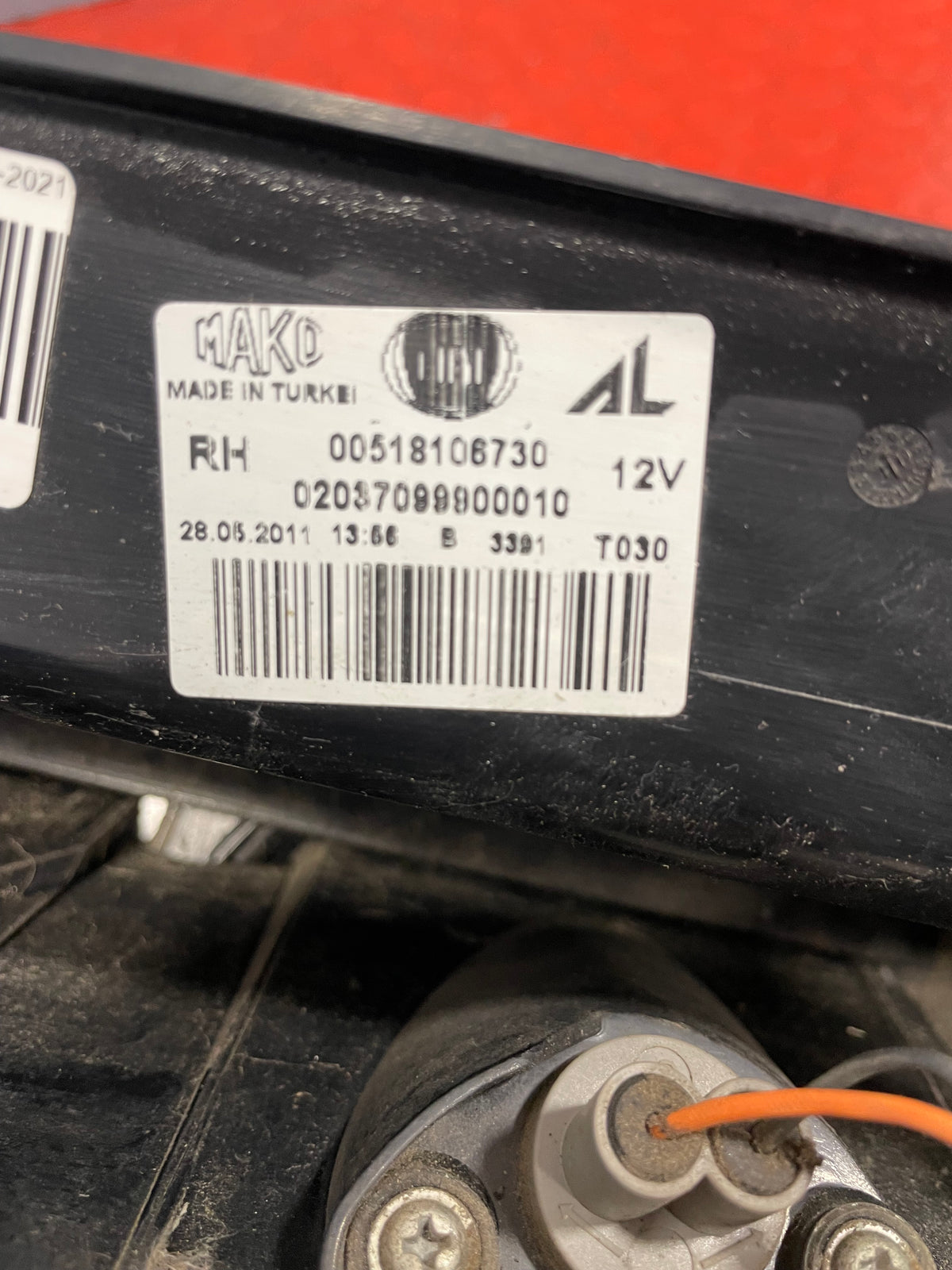 Fiat Doblo TAILLIGHT DRIVER SIDE 2010-2021 P/N 00518106730 - 2