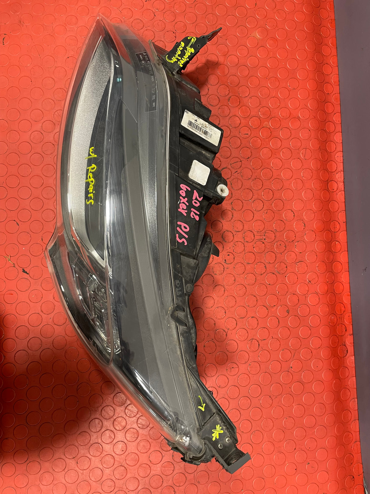 Citroen Relay/Peugeot Boxer/Fiat Ducato HEADLIGHT ASSEMBLY (Repaired Mounting Point) Passenger's Side 2014-2022 P/N 1394429080