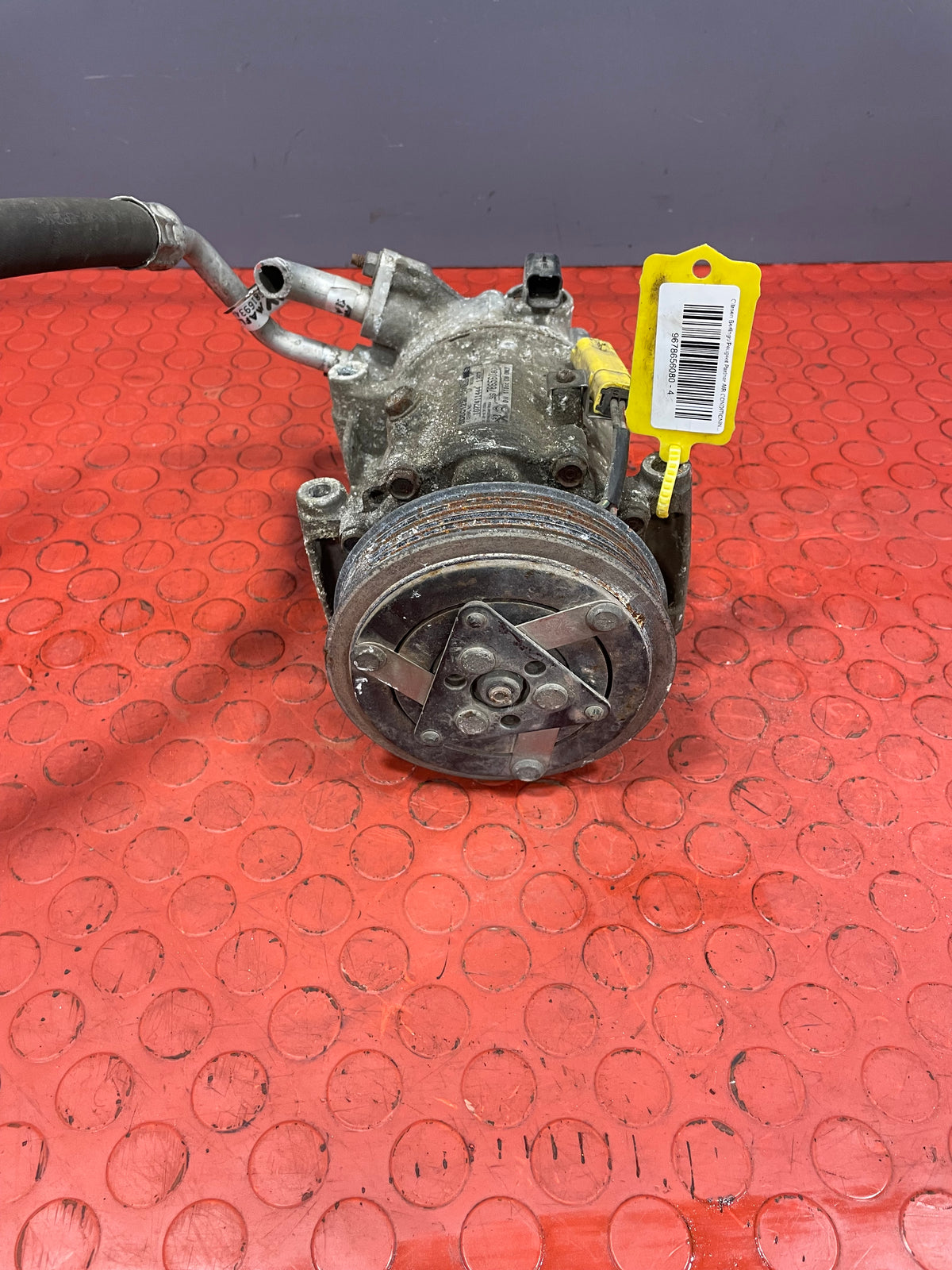 Citroen Berlingo/Peugeot Partner AIR CONDITIONING PUMP W/ HOSE (2Pin) 2011-2018 P/N 9678656080 - 4