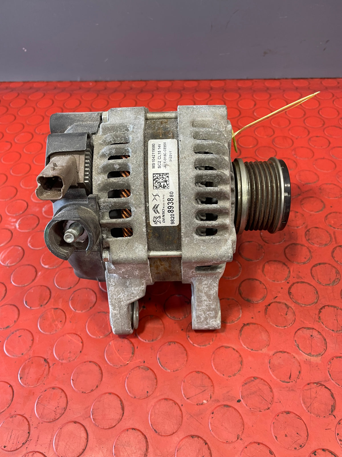 Citroen Berlingo/Dispatch /Peugeot Partner/Vauxhall Combo/Toyota Proace City ALTERNATOR 1.5 2019-2024 P/N 9820893880 - 5