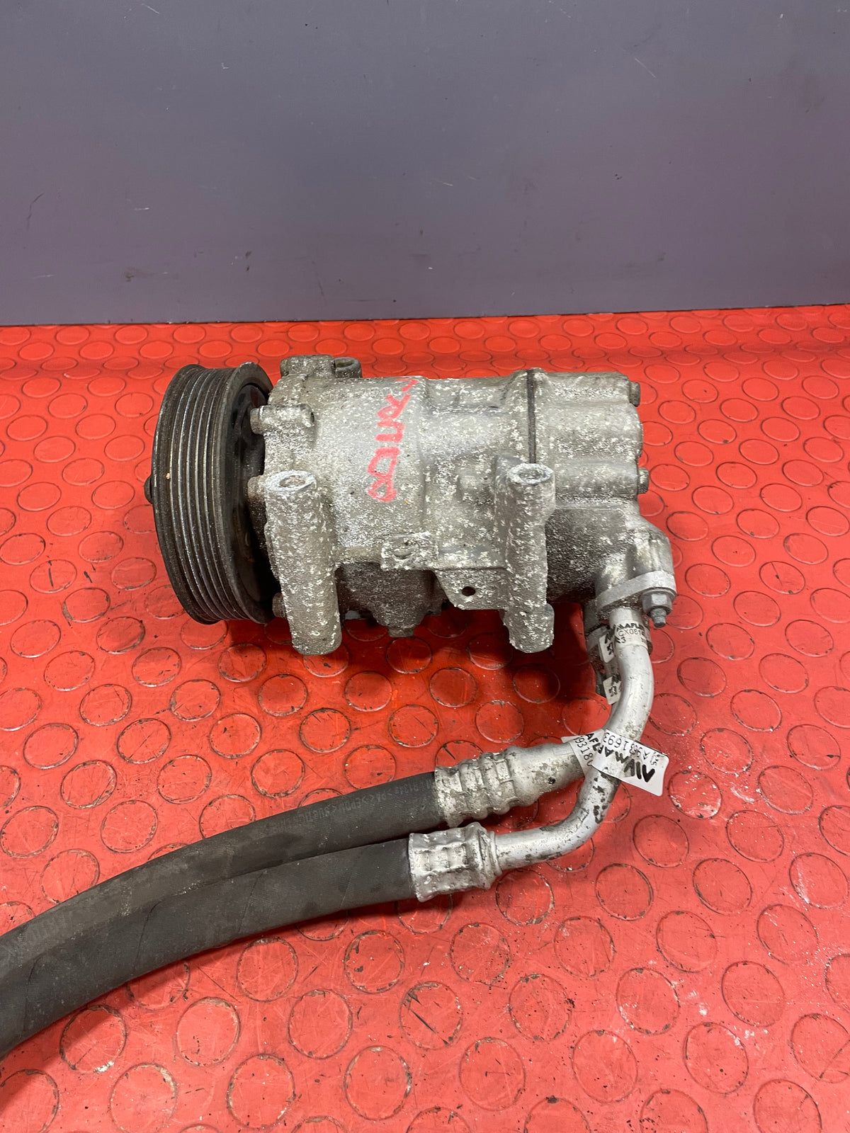 Citroen Berlingo/Peugeot Partner AIR CONDITIONING PUMP W/ HOSE (2Pin) 2011-2018 P/N 9678656080 - 7
