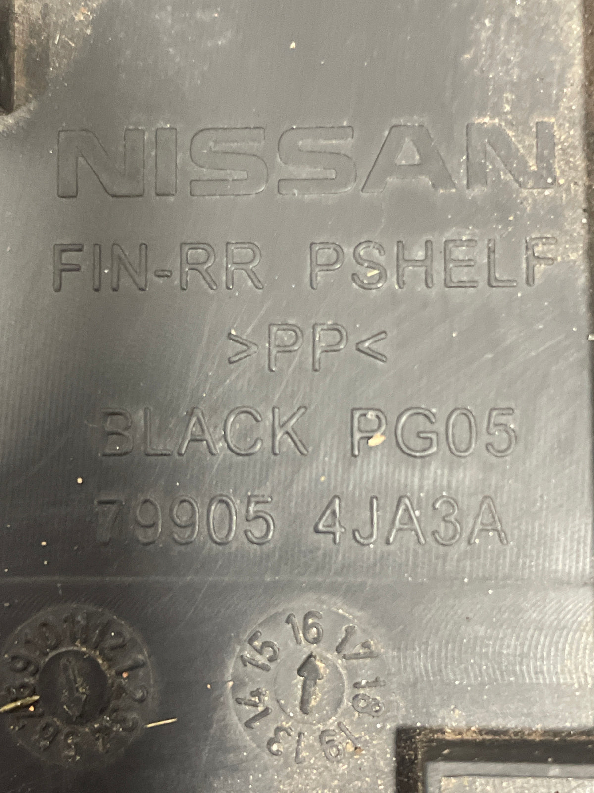 Nissan Navara REAR SHELF COVER NP300 D23 P/N 799054JA3A