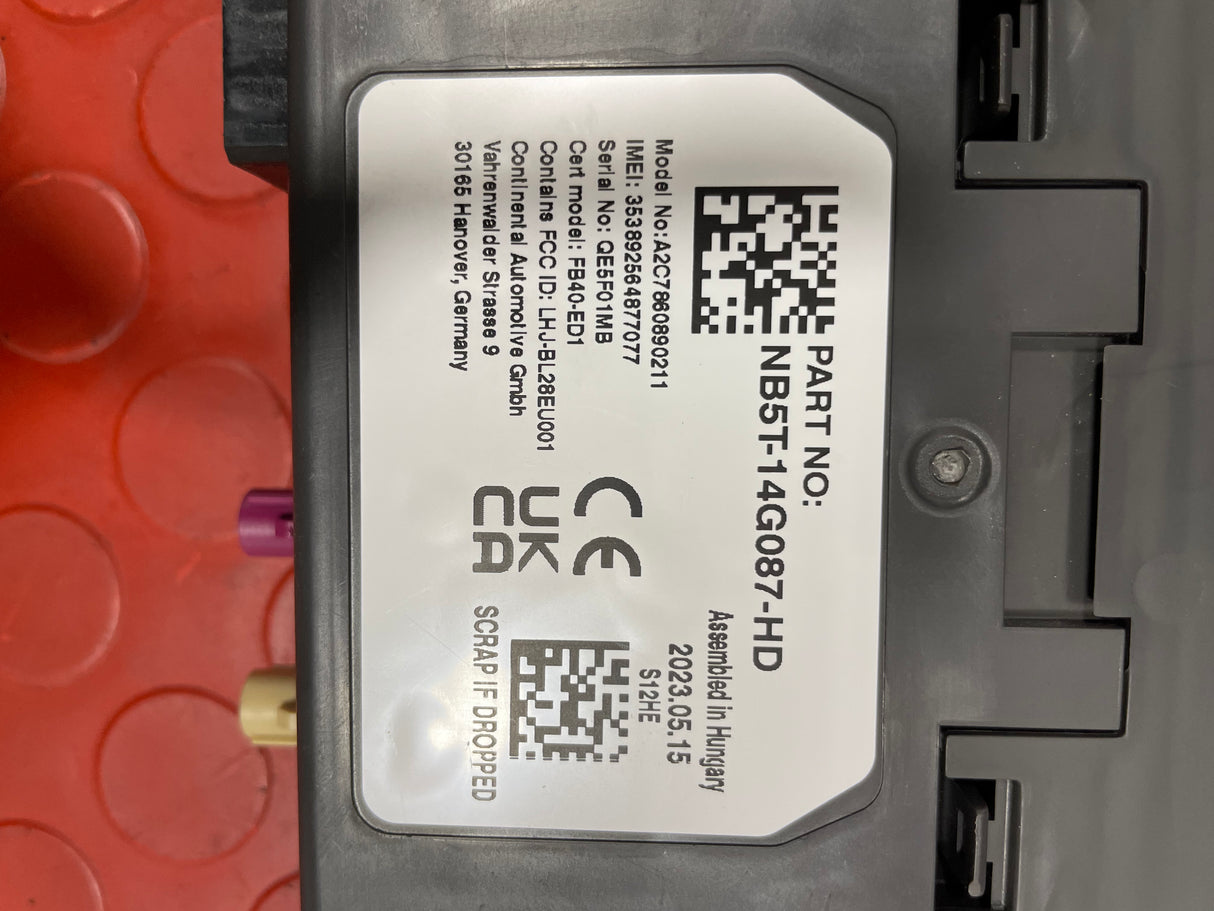 Ford Transit TELEMATICS BOX 2022 P/N NB5T14G087HD