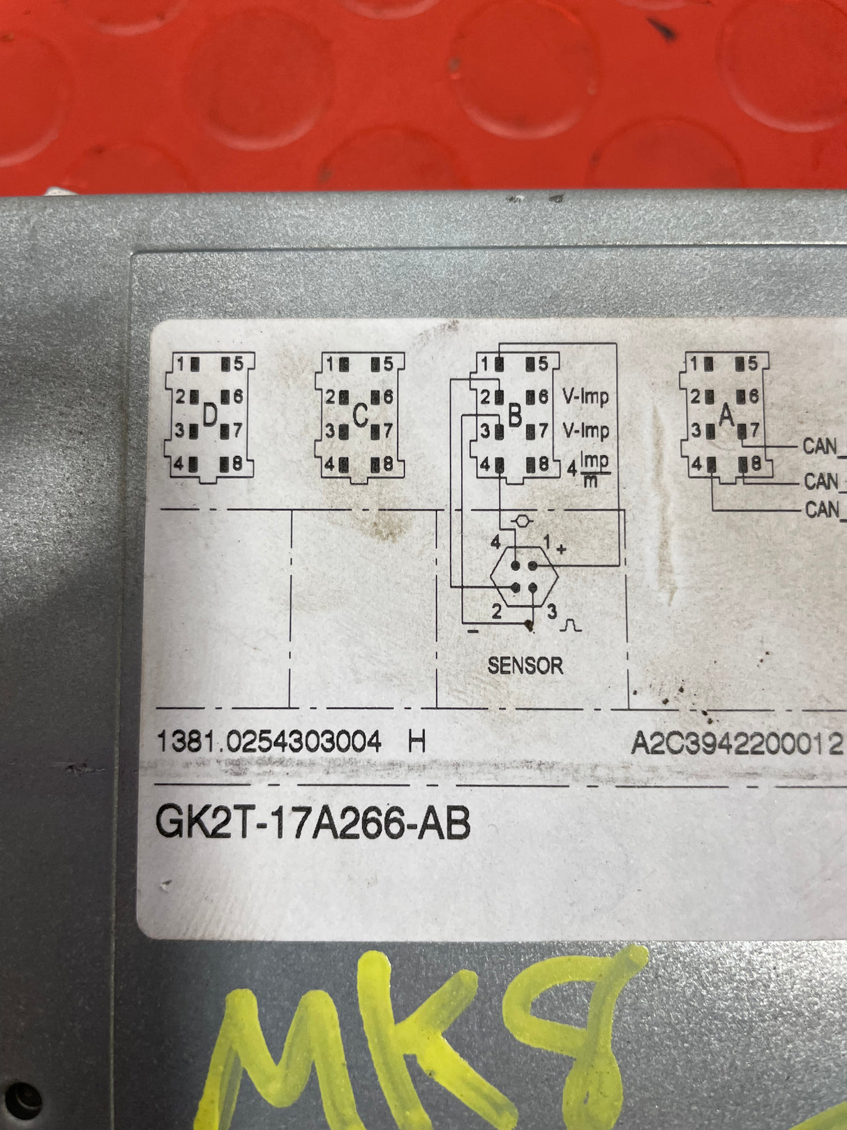 Ford Tipper MK8 DIGITAL TACHOGRAPH P/N GK2T17A266AB