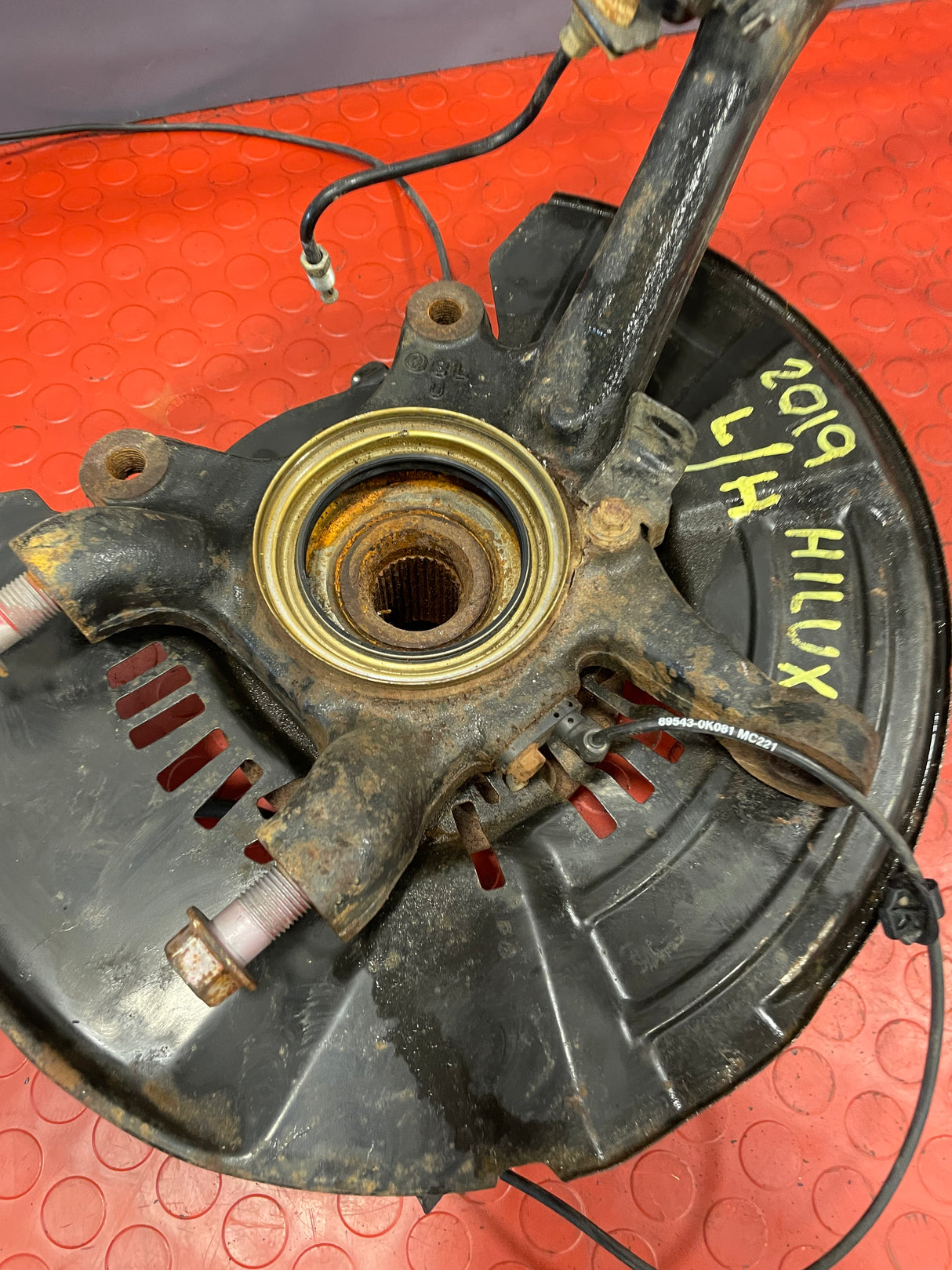 Toyota Hilux FRONT WHEEL HUB w/ ABS SENSOR Passenger's Side MK8 2019 P/N 43502-KK010 / 895430K081