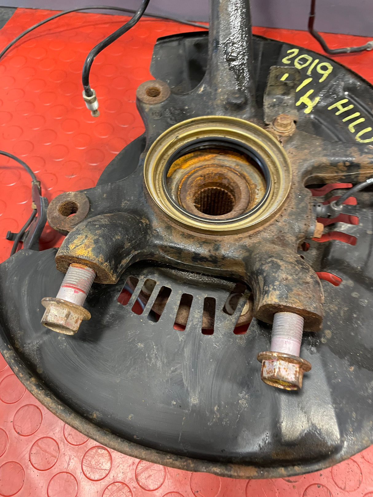 Toyota Hilux FRONT WHEEL HUB w/ ABS SENSOR Passenger's Side MK8 2019 P/N 43502-KK010 / 895430K081