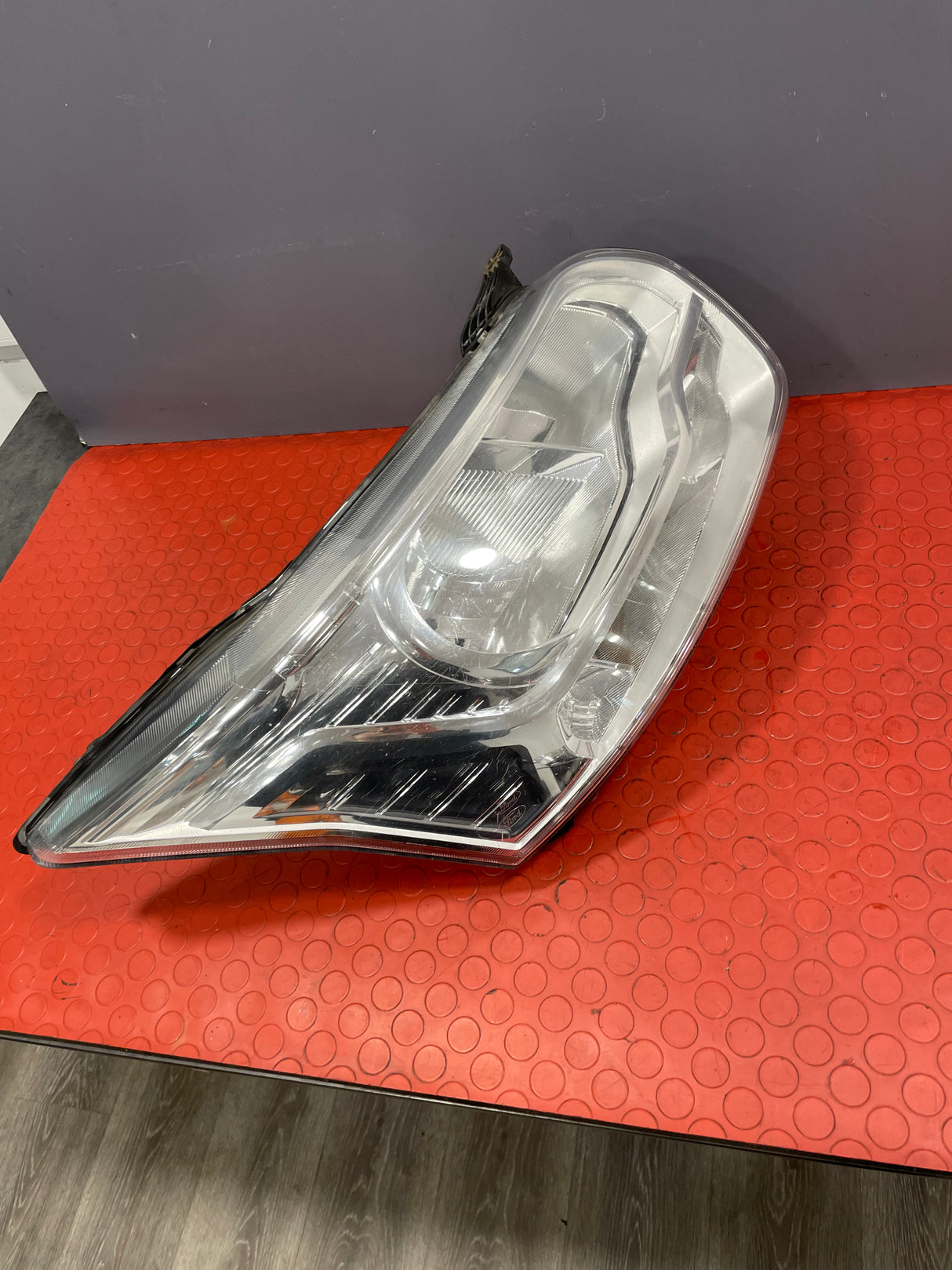 Ford Transit HEADLIGHT HALOGEN BULB With LED DRL CHROME Driver's Side O/S 2013-2018 P/N BK3113D152B / BK3113D152AD