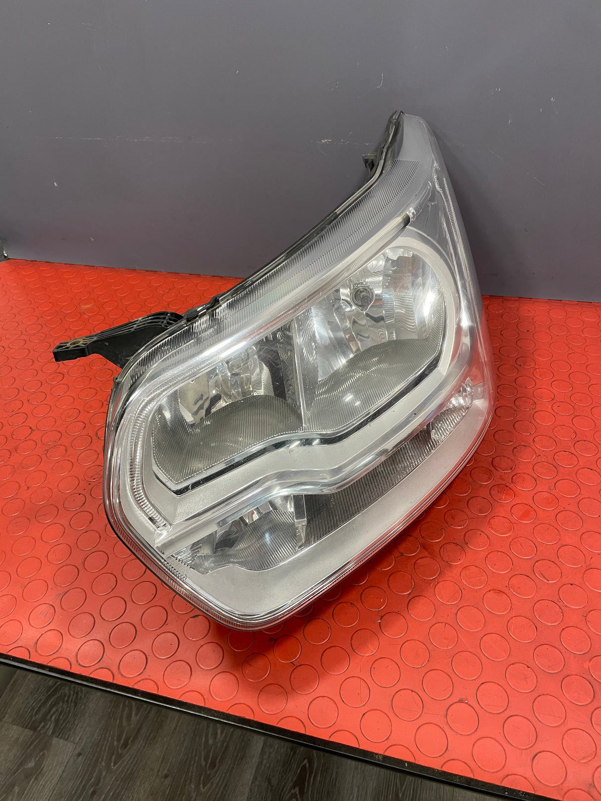 Ford Transit HEADLIGHT HALOGEN BULB With LED DRL CHROME Passenger's Side N/S 2013-2018 P/N BK3113D153B