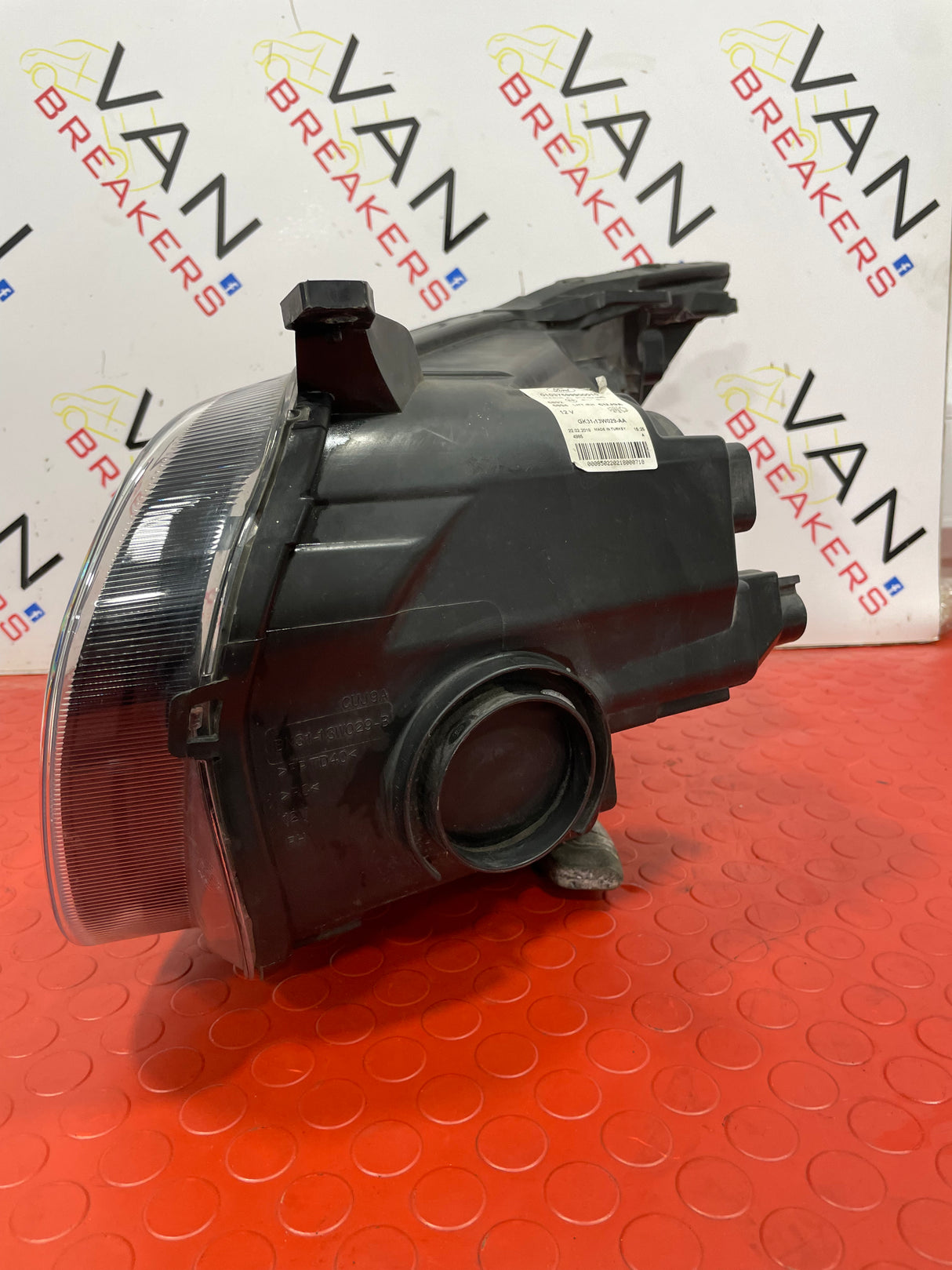 Ford Transit MK8 DRIVERS SIDE HEADLIGHT WITH BLACK INSERT 2016-2019 P/N GK3113W029AA