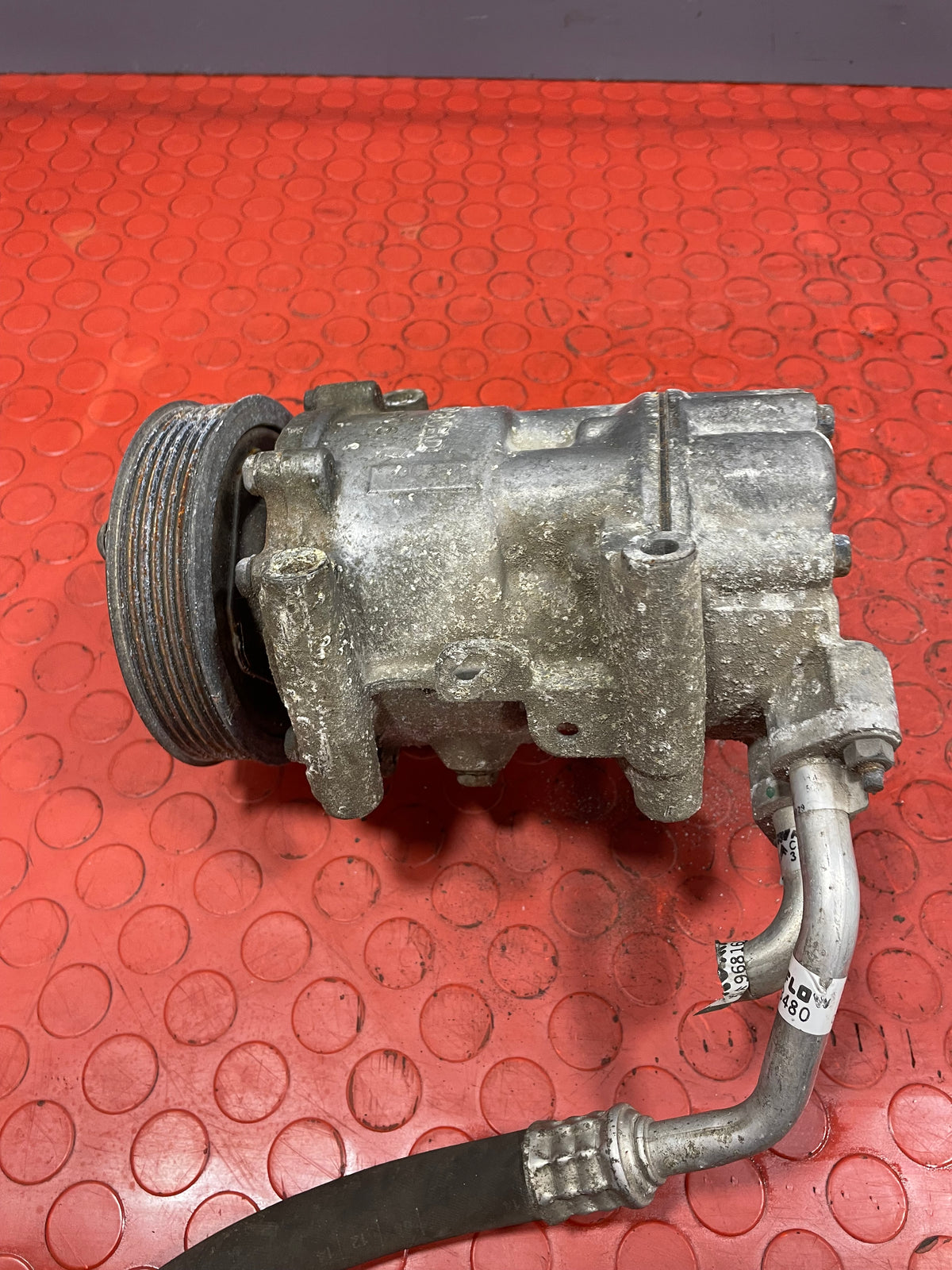 Citroen Berlingo/Peugeot Partner AIR CONDITIONING PUMP W/ HOSE (2Pin) 2011-2018 P/N 9678656080 - 4