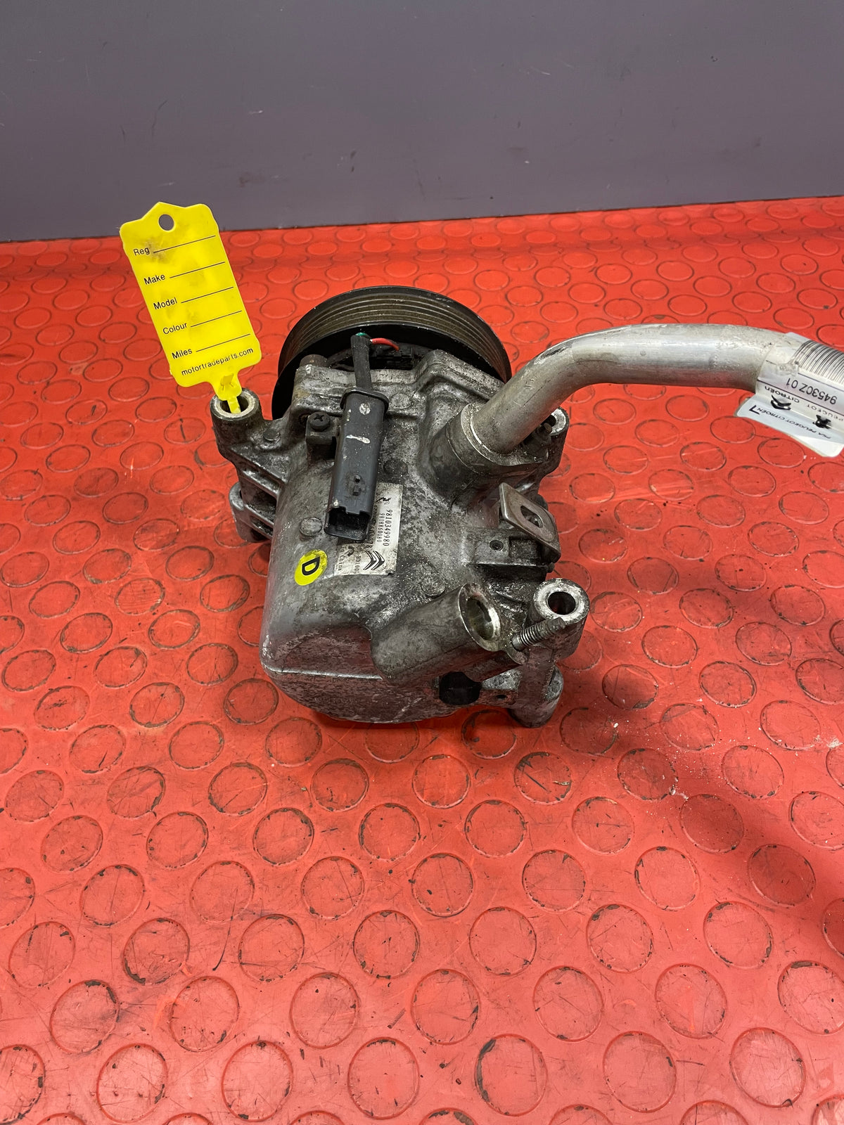 Citroen Berlingo/Peugeot Partner/Vauxhall Combo/Toyota Proace City AIR CONDITIONING PUMP 1.5 2 PIN With Hoses 2019-2024 P/N 9810349980 - 7