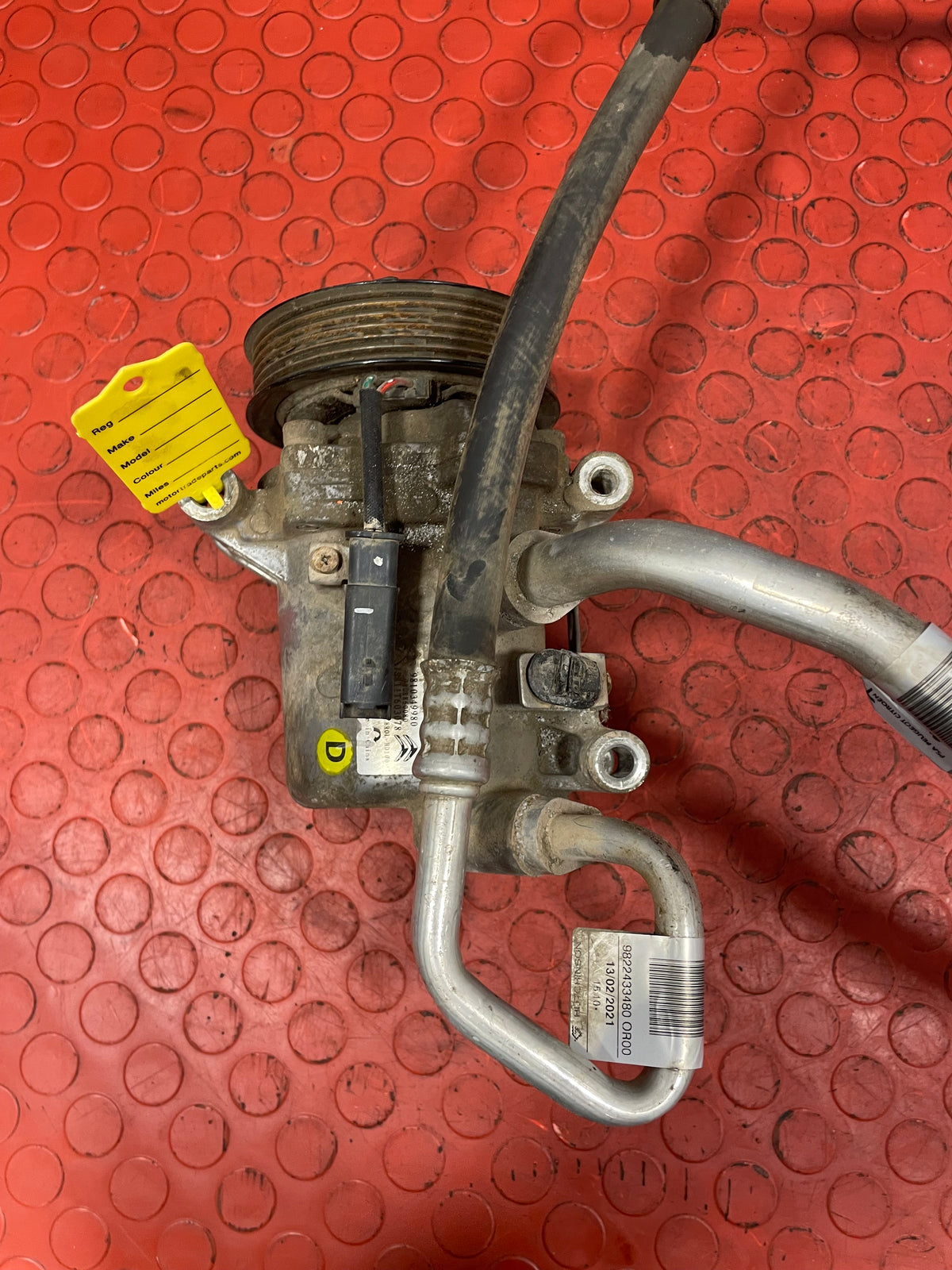 Citroen Berlingo/Peugeot Partner/Vauxhall Combo/Toyota Proace City AIR CONDITIONING PUMP 1.5 With Hoses 2 PIN 2019/2024 P/N 9810349980 - 11