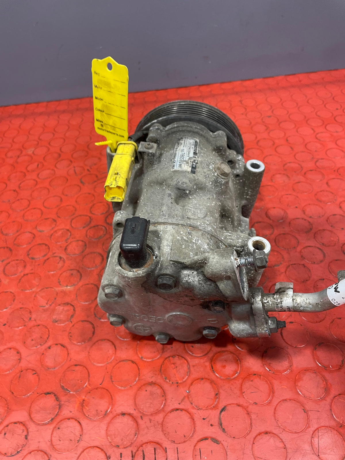 Citroen Berlingo/Peugeot Partner AIR CONDITIONING PUMP W/ HOSE (2Pin) 2011-2018 P/N 9678656080 - 6