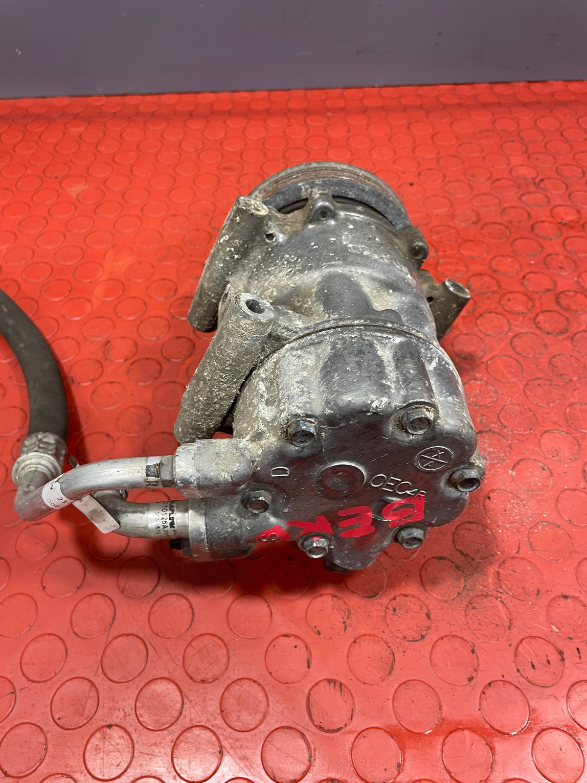 Citroen Berlingo/Peugeot Partner AIR CONDITIONING PUMP W/ HOSE (2Pin) 2011-2018 P/N 9678656080 - 4