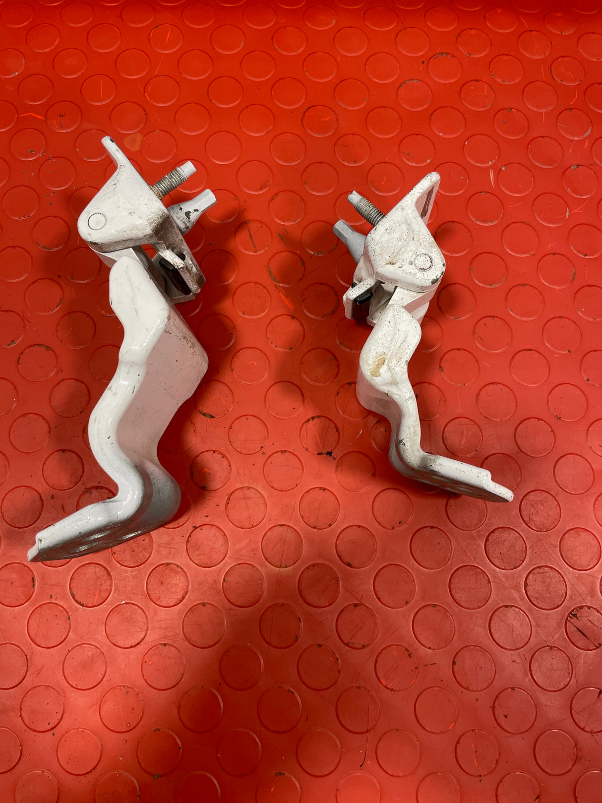 Ford Transit MK8 REAR DOOR HINGES Upper and Lower Pair White 2016-2023 P/N HK31V429A15