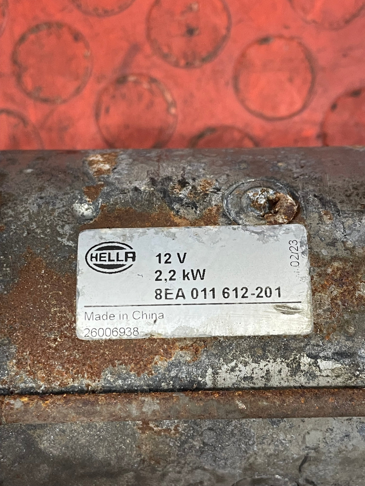 Ford Transit Custom STARTER MOTOR 2.2 AFTER MARKET 2013-2018  P/N BK3T11000DB - 1 / HELLA 8EA011612-201