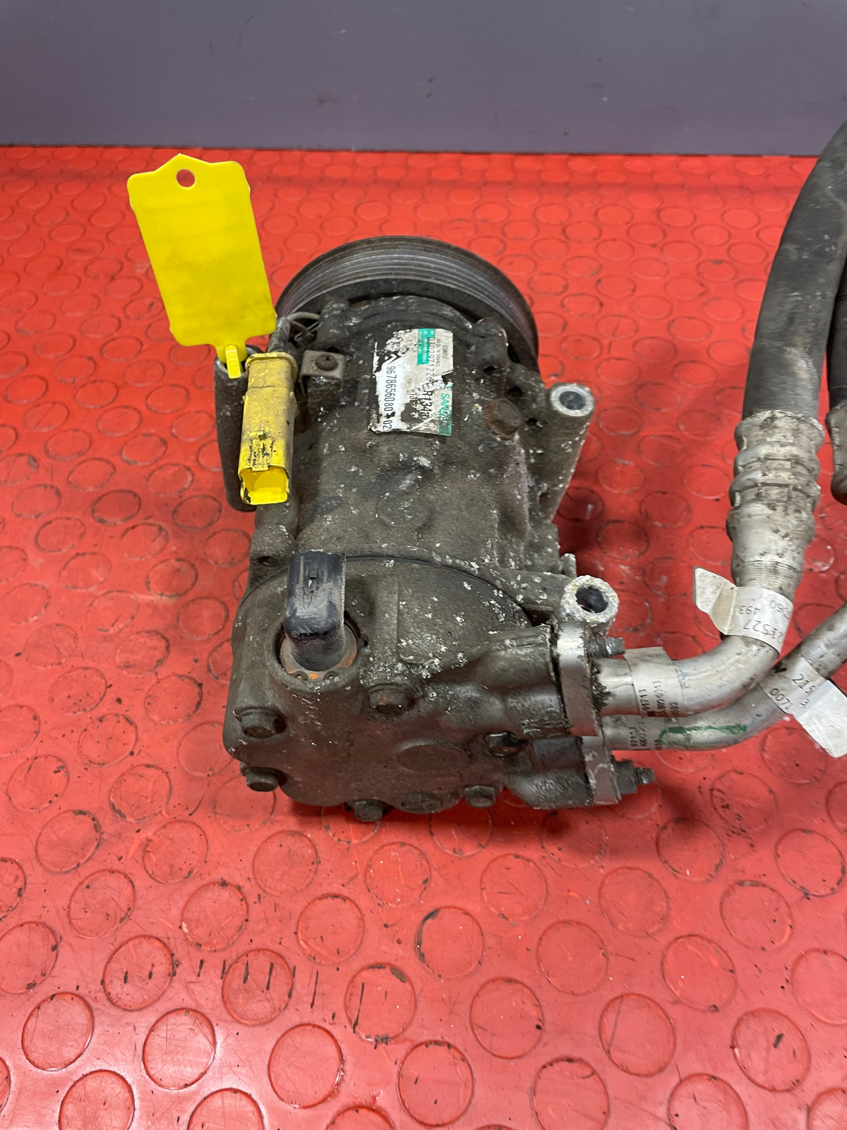 Citroen Berlingo/Peugeot Partner AIR CONDITIONING PUMP W/ HOSE (2Pin) 2011-2018 P/N 9678656080 - 7