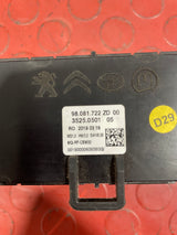 Citroen Dispatch/Peugeot Expert/Vauxhall Vivaro/Toyota Proace/Fiat Scudo HEATER CONTROL UNIT WITH AIR CONDITIONING 2016-2023 P/N 98081722ZD