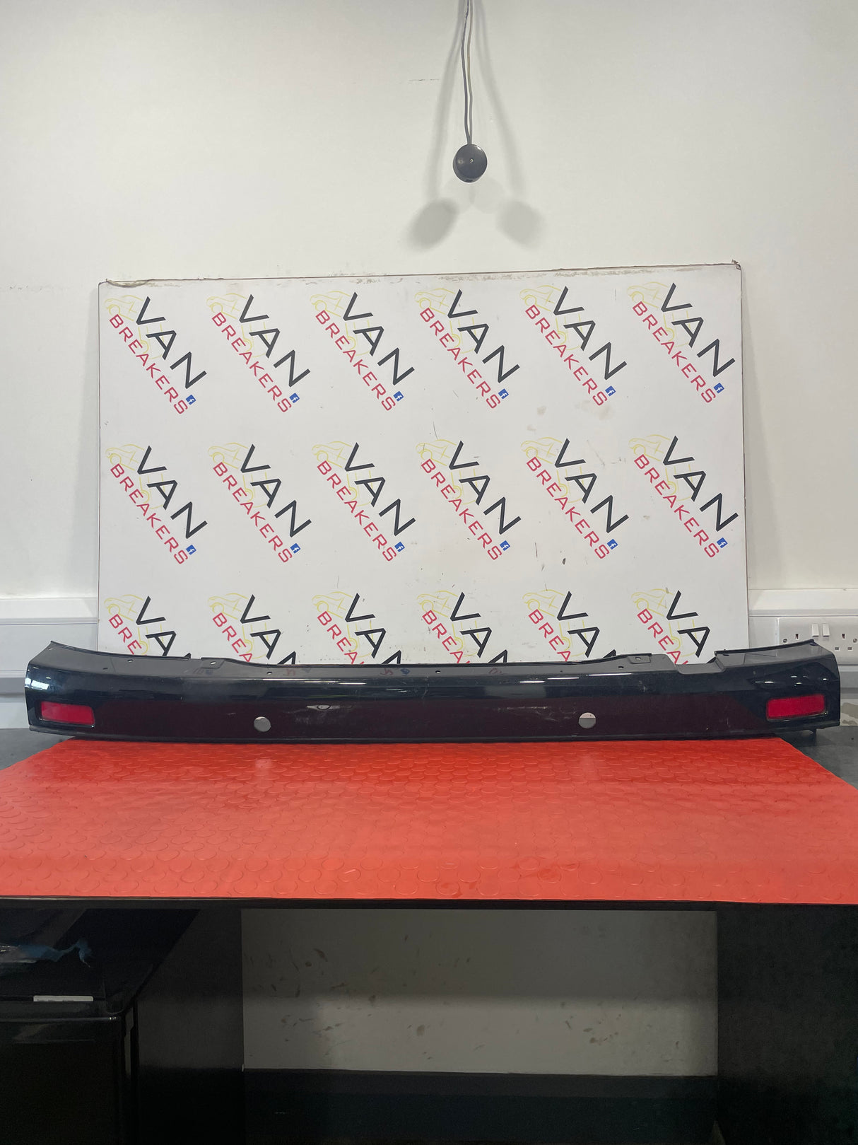 Ford Transit Custom REAR BUMPER  (PAINTED BLACK, SCRATCHED) 2013-2023   P/N JK2117E962