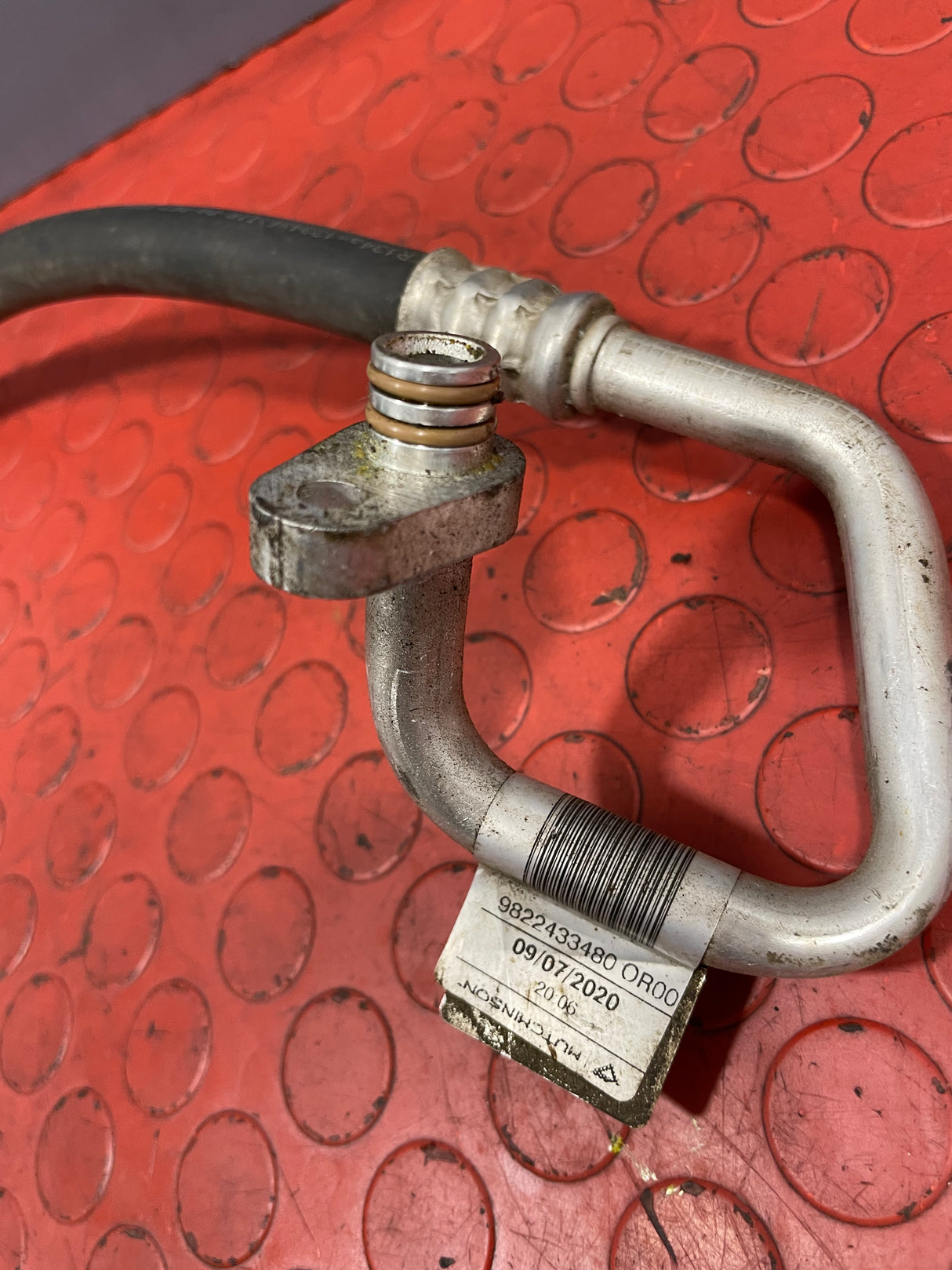 Citroen Berlingo/Peugeot Partner/Vauxhall Combo/Toyota Proace City AIR CONDITIONING PIPE 1.6/1.5 2019-2024 P/N 9822433480 - 2