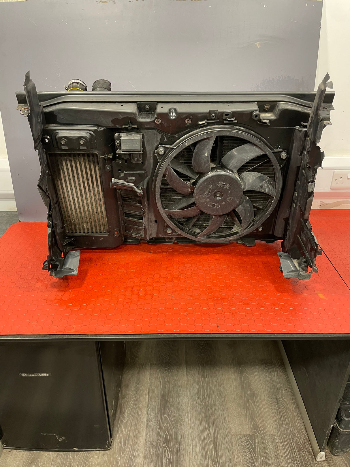 Peugeot Partner/Citroen Berlingo COMPLETE SLAM PANEL w/ RADIATOR,AC CONDENSER,FAN,RESISTOR,INTERCOOLER, & SIDE COVER MK2 1.6 HDI 2016-2018 P/N 9682720580 - 1