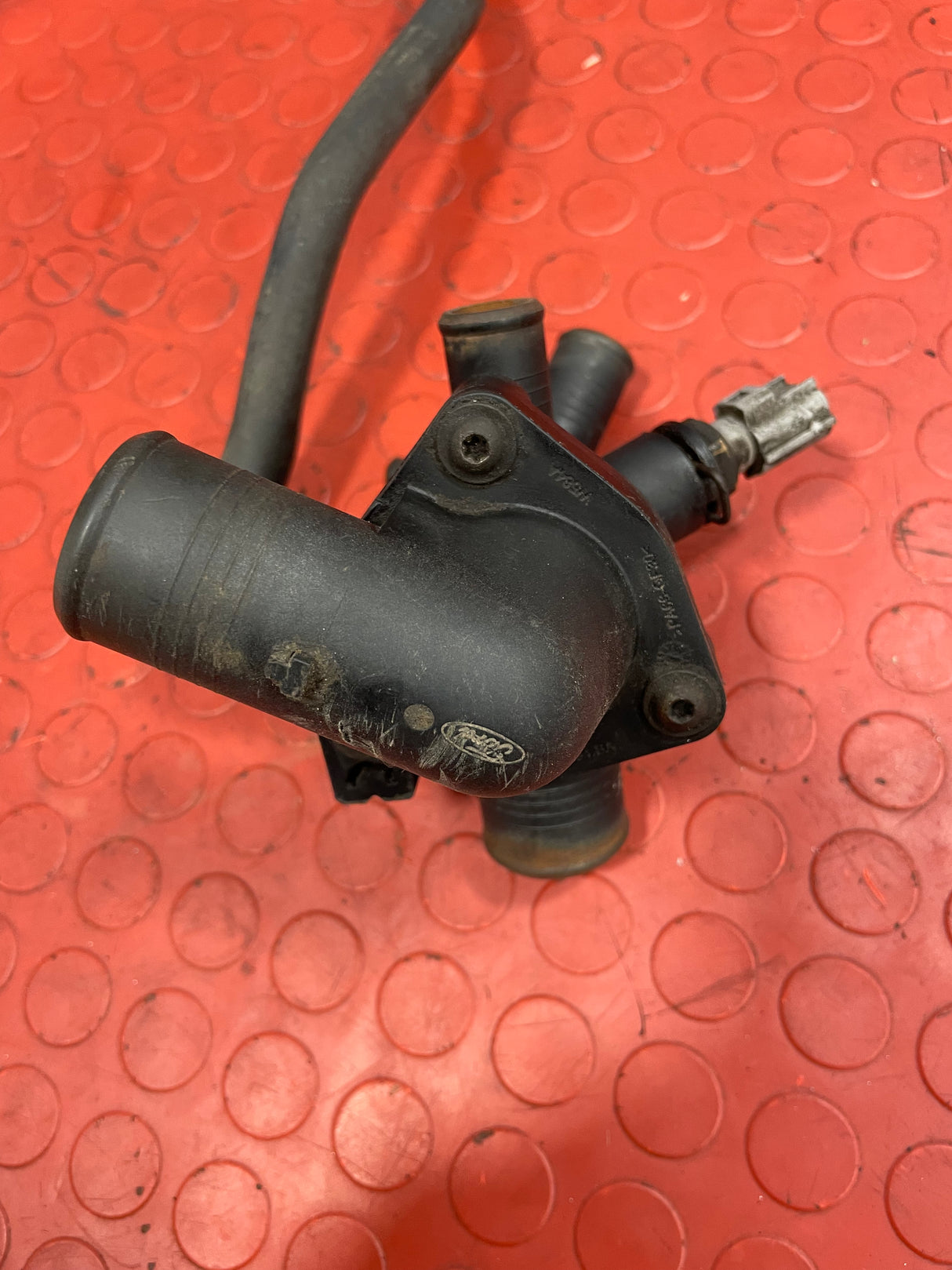 Ford Transit Euro 5 Mk7 Mk8 THERMOSTAT HOUSING w/ Switch & Sensor  2.2 TDCI 2018 P/N BK3Q8A586AB