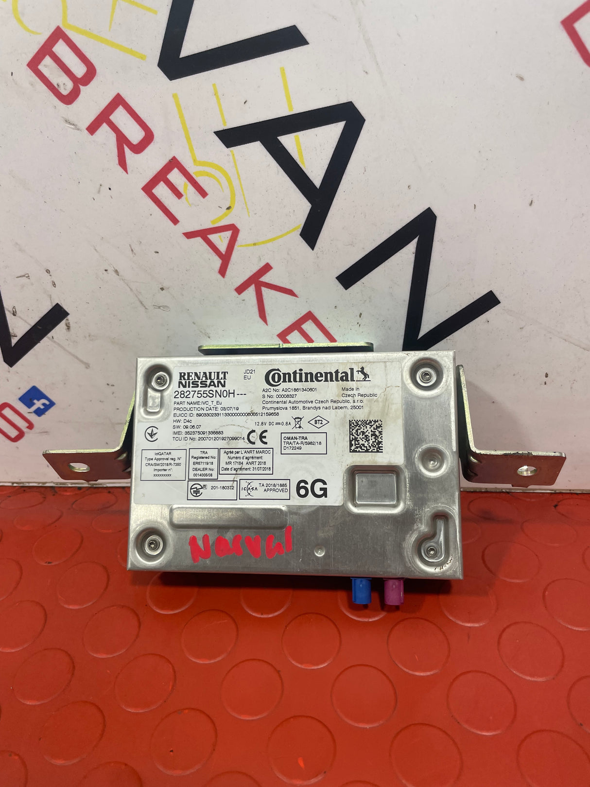 Nissan Navara CENTRAL LOCKING CONTROL UNIT 2015-2024 P/N 282755SN0H