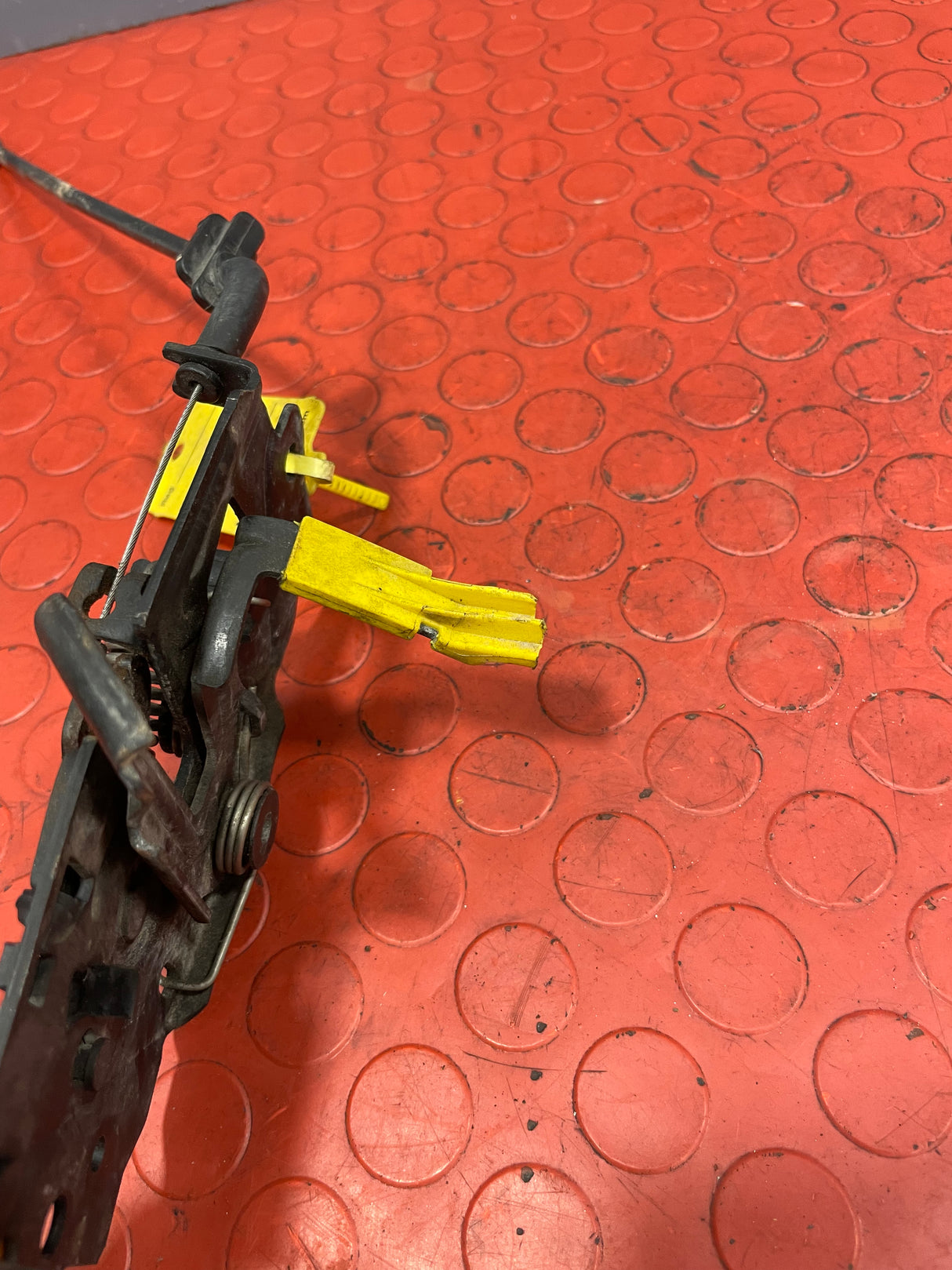 Ford Transit Custom BONNET LATCH MECHANISM & CABLE 2016-2023 (cut in the lever-see photos please) P/N JK2116A665AD / JK2116D662AA