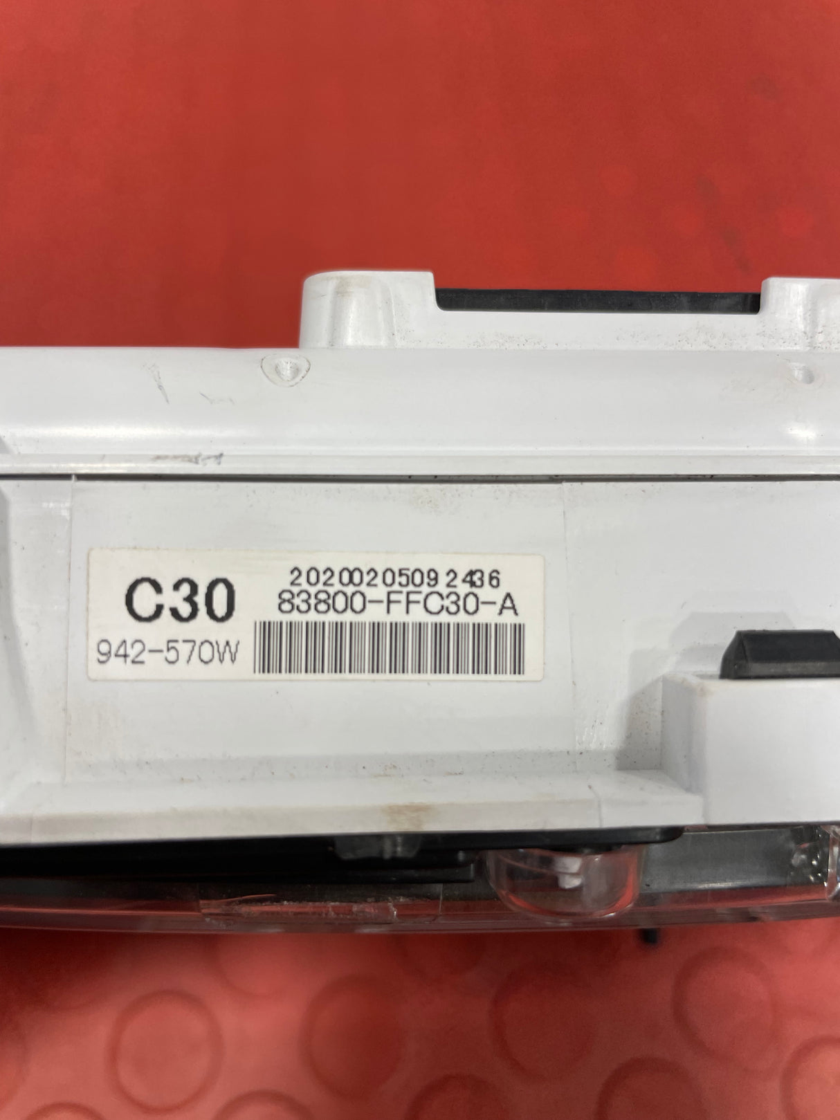 Toyota Hilux DASH CLOCKS INSTRUMENT CLUSTER PANEL 2016-2020 (CRACKED GLASS) P/N 83800FFC30A